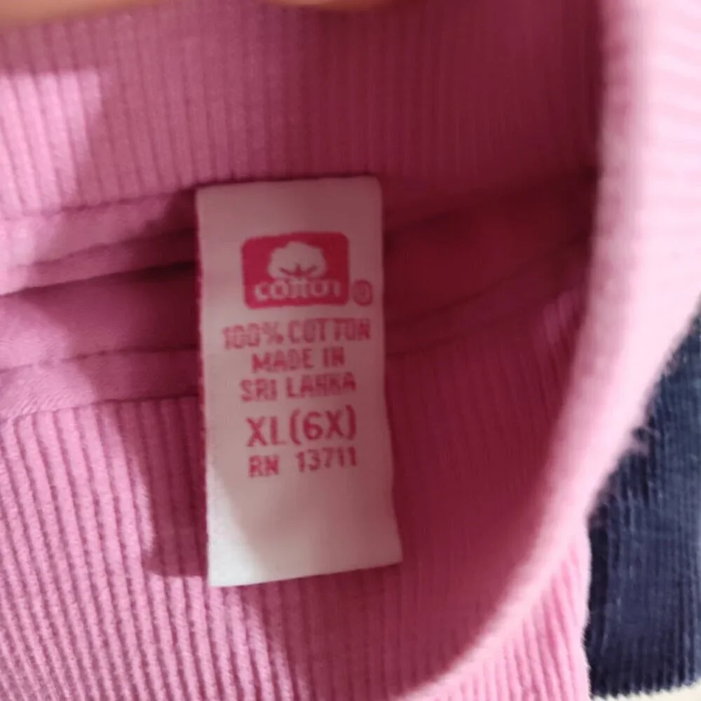 2 Just Friends Girl Corduroy 100% Cotton Y2K Skirts Pink and Navy Size 6 NWTs